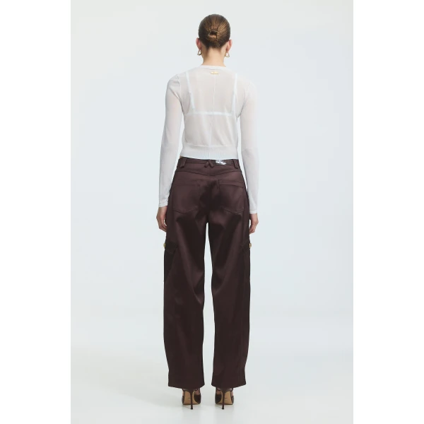 Aje Lynor Sheer Knit Cardigan