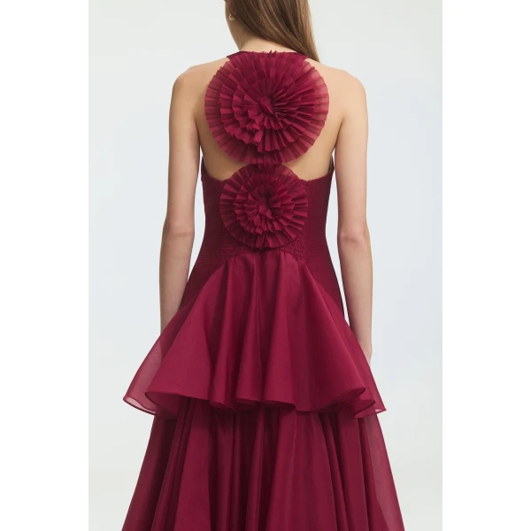 Aje Radiate Pleated Gown