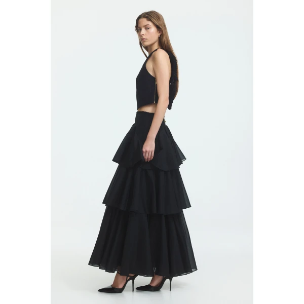 Aje Radiate Pleated Maxi Skirt