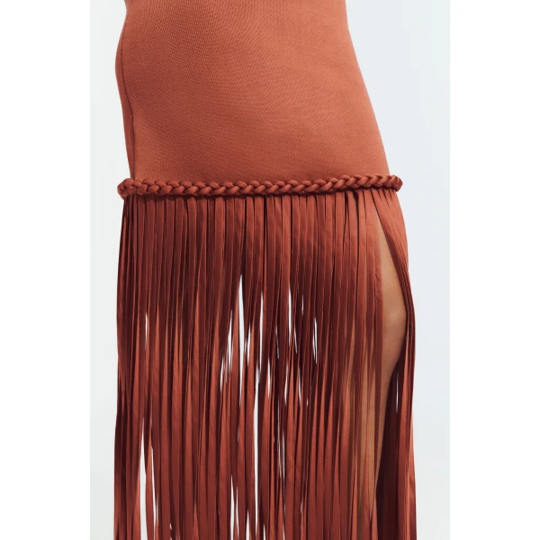 Aje Ribiona Knit Midi Skirt, view 3