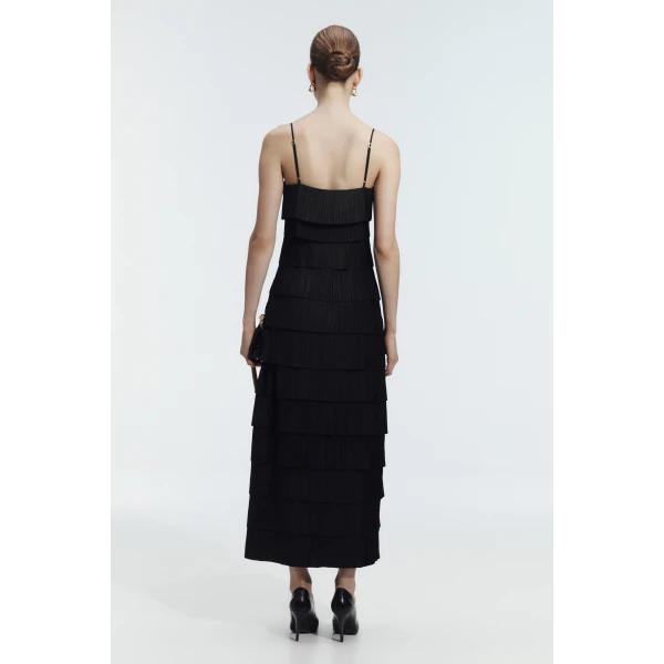 Aje Shade Pleated Midi Dress