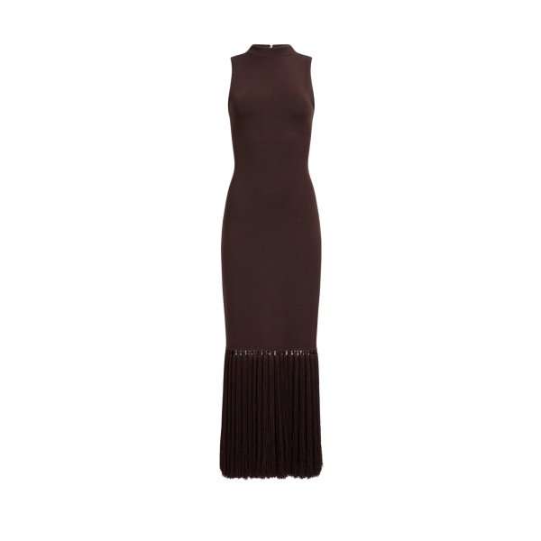 Aje Sofina Knit Tassel Midi Dress
