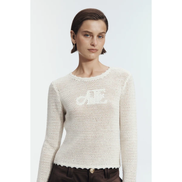 Ivory/Gold knitwear