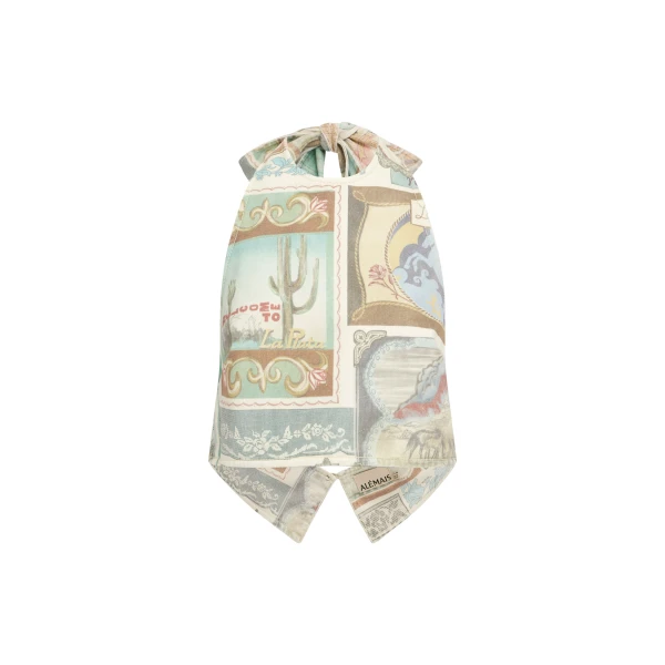 Andie Denim Halter Top
