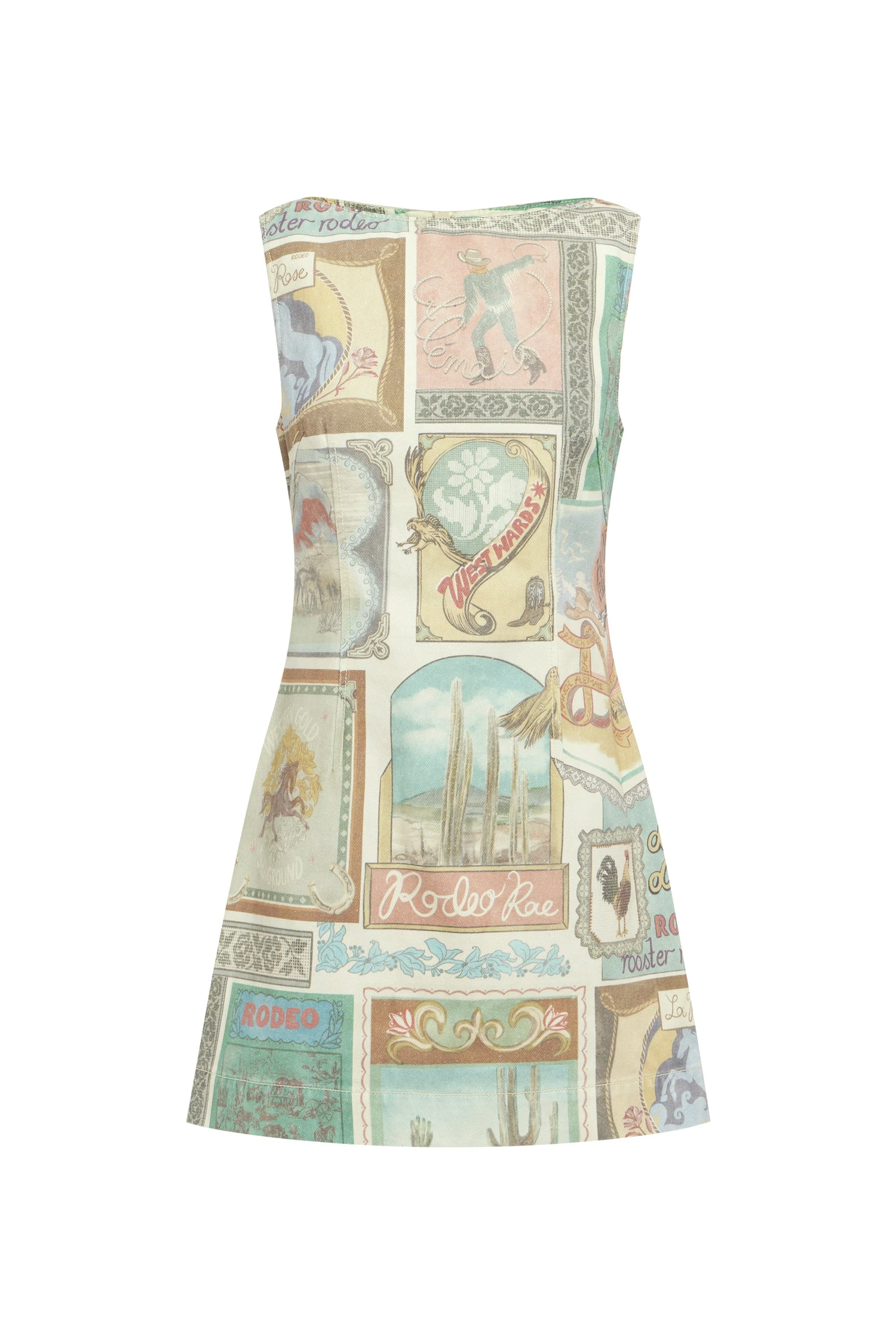 Andie Denim Mini Dress by Alemais - Dresses Alémais Andie Denim Mini Dress