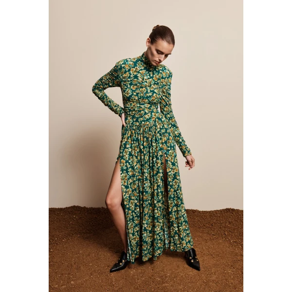 Alémais Clem Ruched Midi Dress