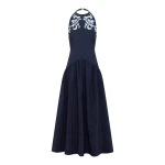 Alémais Dillon Applique Halter Gown