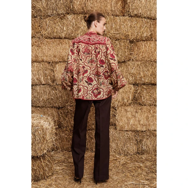 a linen and viscose blend