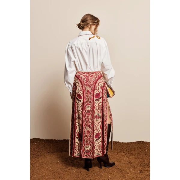 a linen and viscose blend
