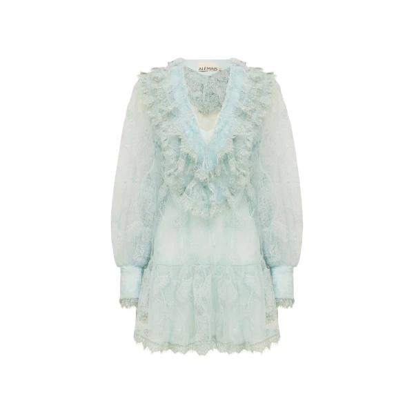 Alémais Winifred Lace Mini Dress