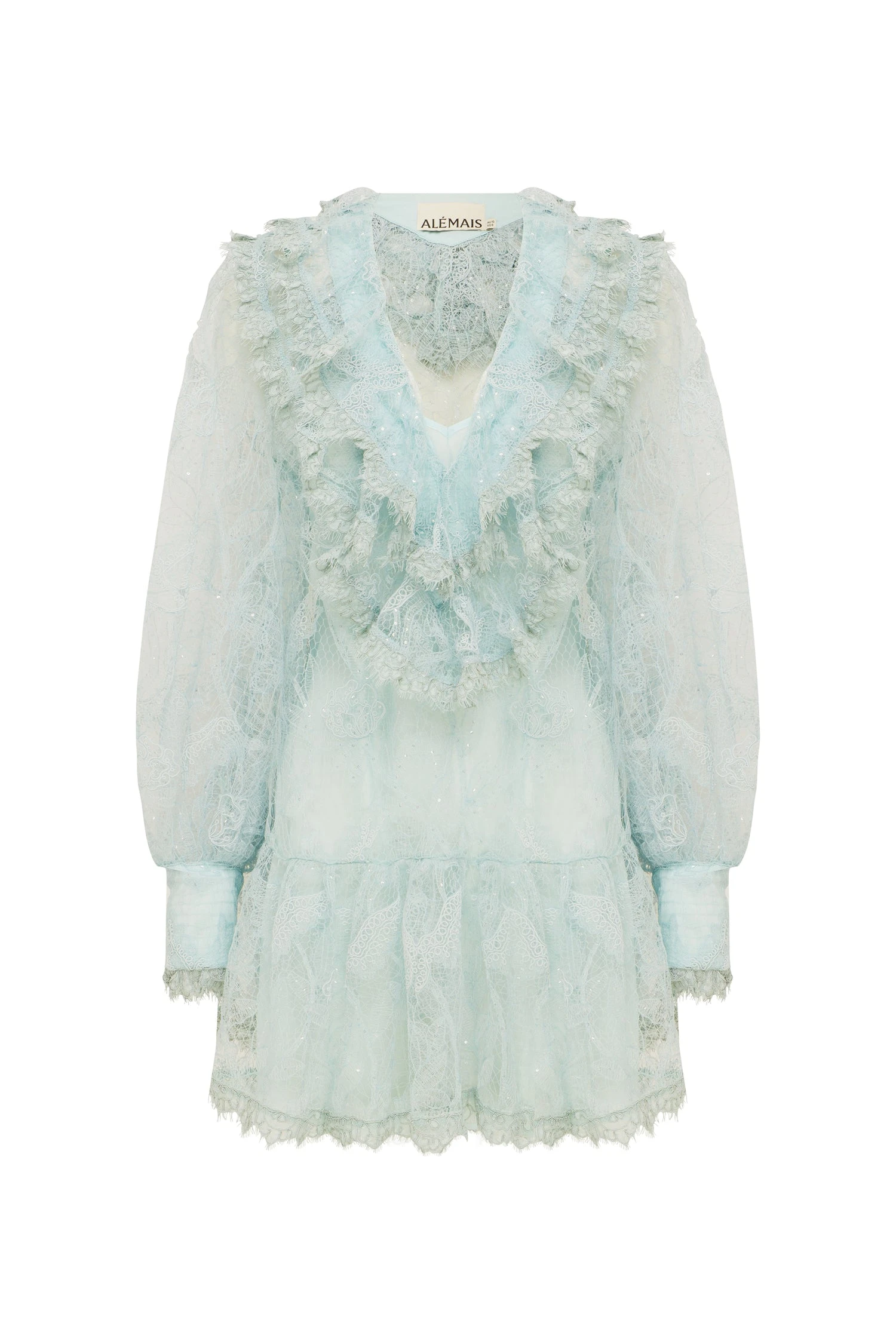 Winifred Lace Mini Dress by Alemais - Dresses Alémais Winifred Lace Mini Dress