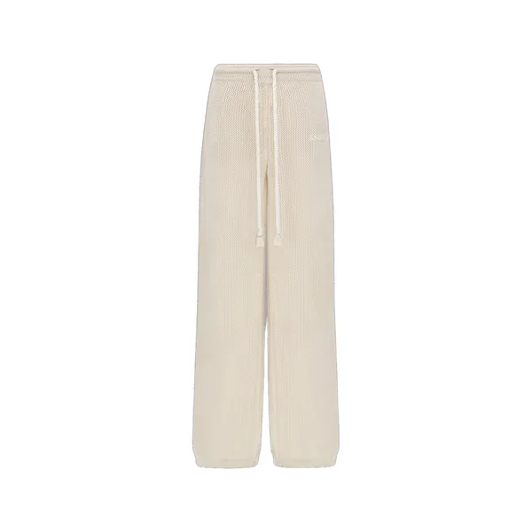 Amiri Crochet Mesh Pant in Alabaster