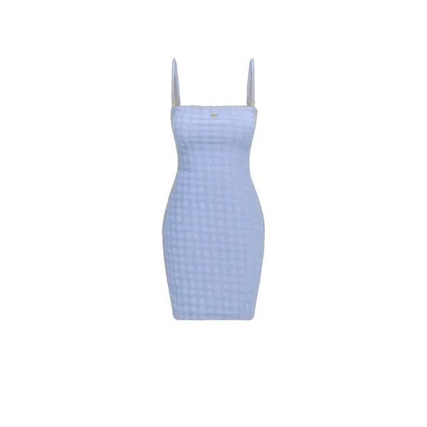 MA Quad Toweling Dress in Skyline Blue