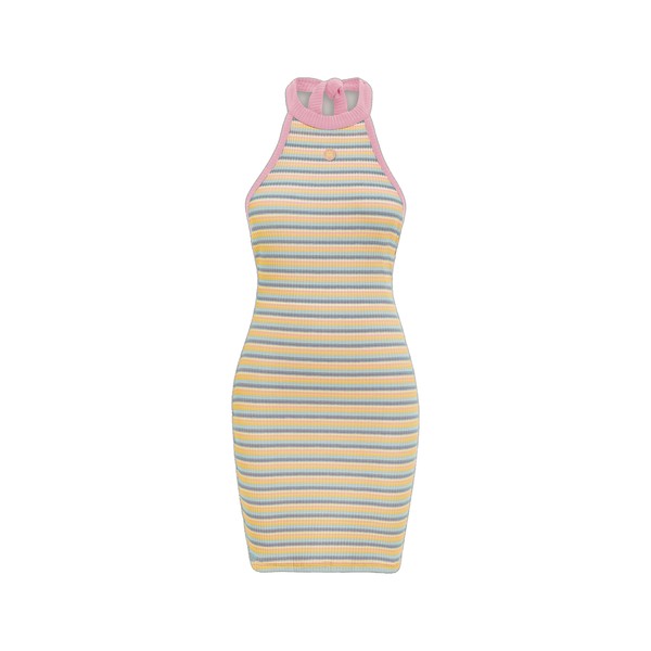Amiri MA Striped Halter Mini Dress