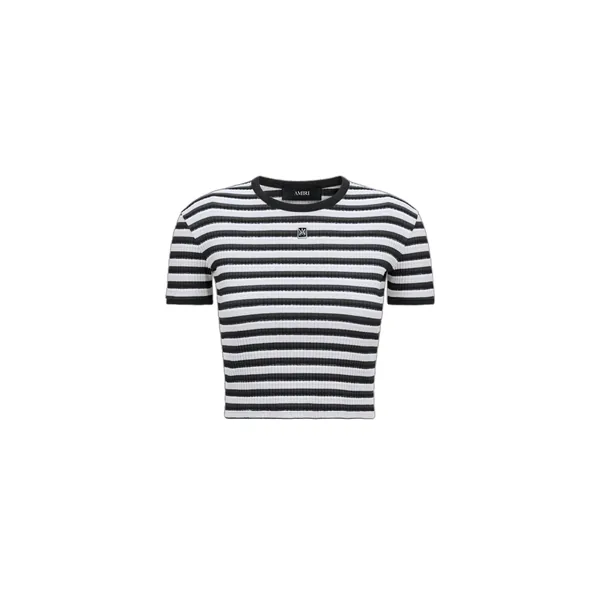 MA Striped Tee in White