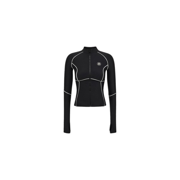 Amiri MA Zipped Top in Black