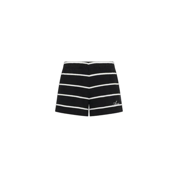 Amiri Striped Sweatshort in Black Shorts