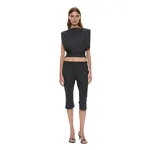 Christopher Esber Banyan Capri Pant in Tropical Charcoal Marle