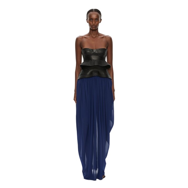 Christopher Esber Bellona Moulded Leather Bodice in Black Top