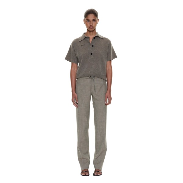 Christopher Esber Cashmere Knit Polo in Ash