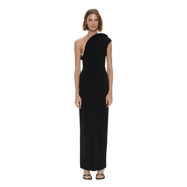 Concave Wired Dress in Black