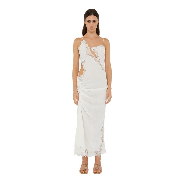 Christopher Esber crimped lace cami dress
