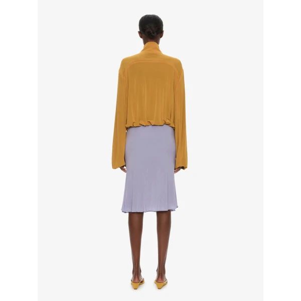 Christopher Esber Dannie Jersey Jacket in Honeyed Caper, view 4