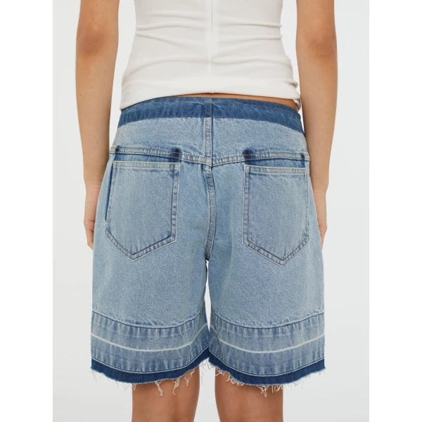 Christopher Esber deconstruct denim short