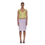 Christopher Esber Light Leak Jacquard Slip Skirt in Lilac