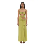 Christopher Esber orbit ruched disconnect cascade dress
