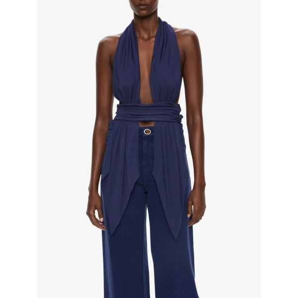 Christopher Esber Relaxed Denim Quartz Jean in Ink, view 4