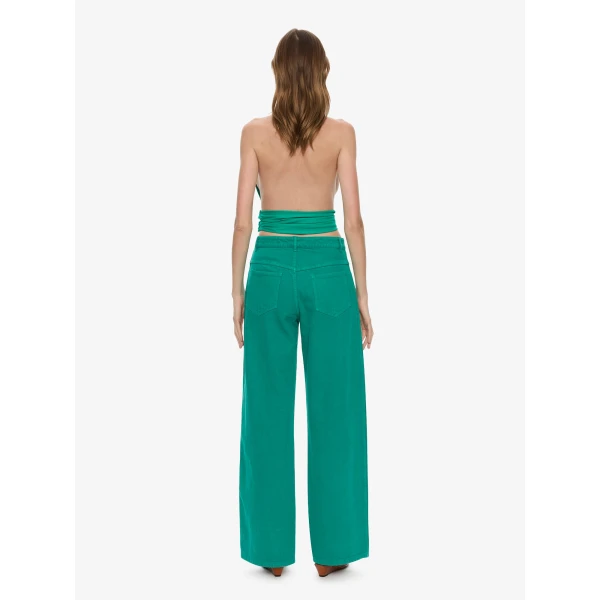 Christopher Esber Relaxed Denim Quartz Jean in Malachite, view 5