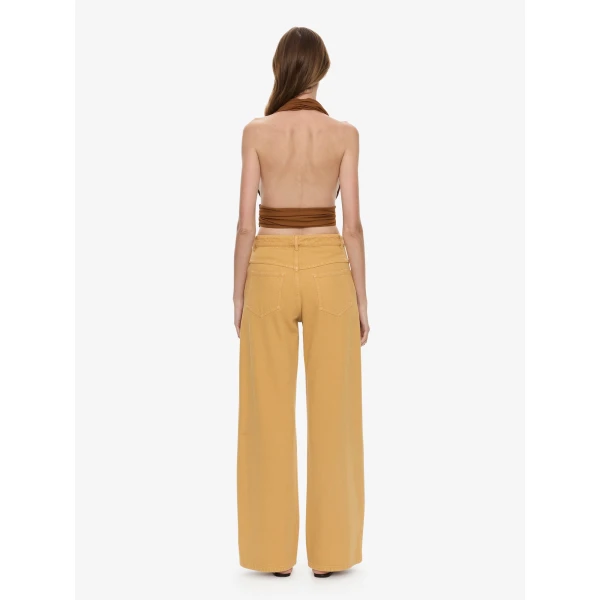 Christopher Esber Scarf Draped Halter Top in Cognac, view 4