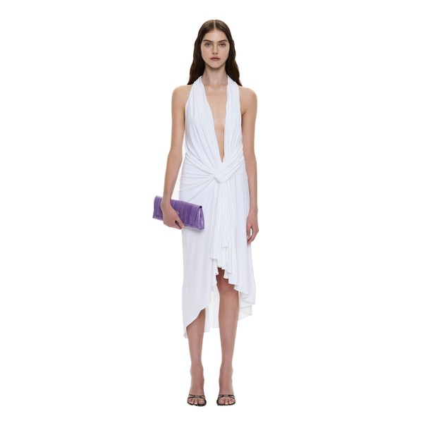 Christopher Esber Spire Cascade Midi Dress in White