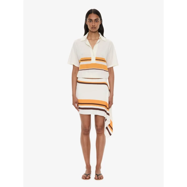 Christopher Esber straccio knitted extension drape mini skirt