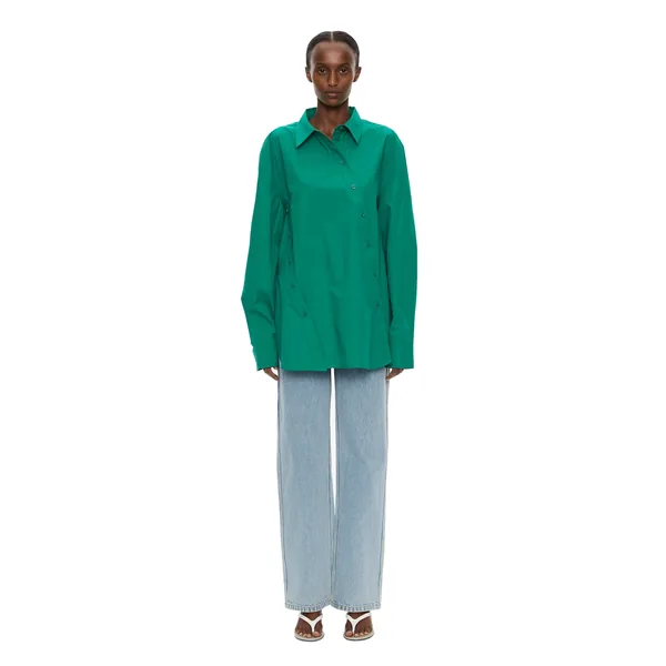 Swirl Shirt in Malachite