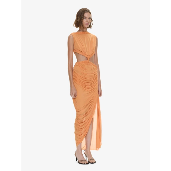 Christopher Esber Theia Separation Dress in Nectar, view 3
