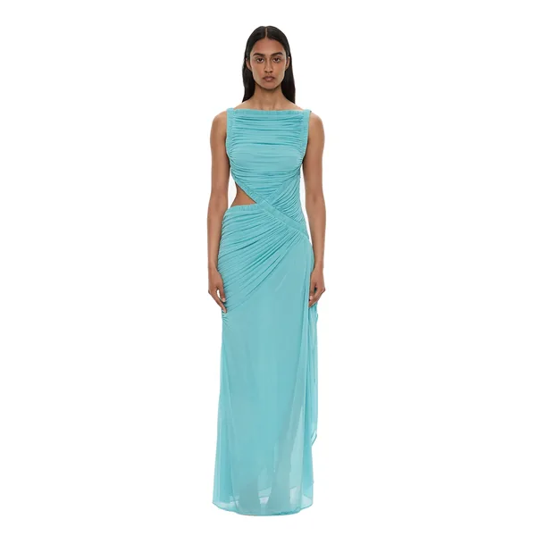 Theia Squared Dress in Aqua