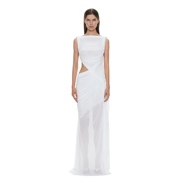 Theia Squared Dress in White