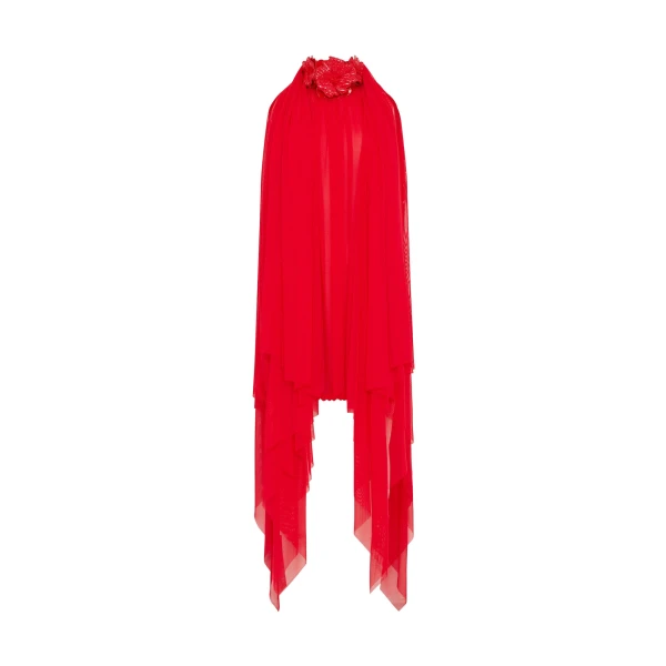 3D Flower And Drape Mini Dress