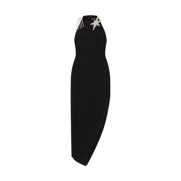 David Koma Crystal Star And Straps Midi Dress