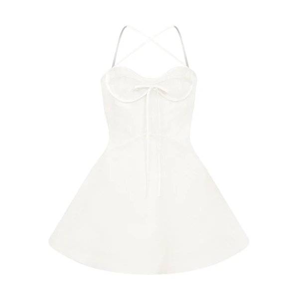 Lace And Satin Mini Dress