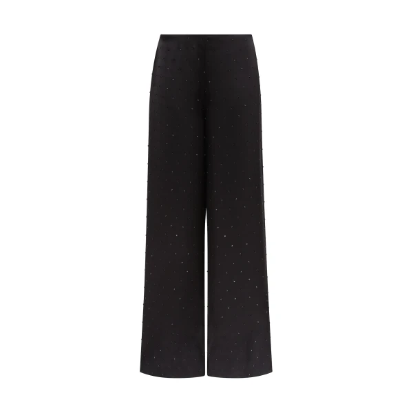 Star Rhinestone Wide Leg Trousers