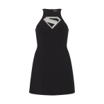 David Koma Supergirl X David Koma Crystal Logo Mini Dress