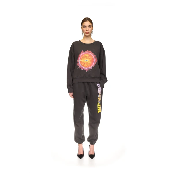 David Koma Supergirl X David Koma Print Sweatshirt Top, view 2
