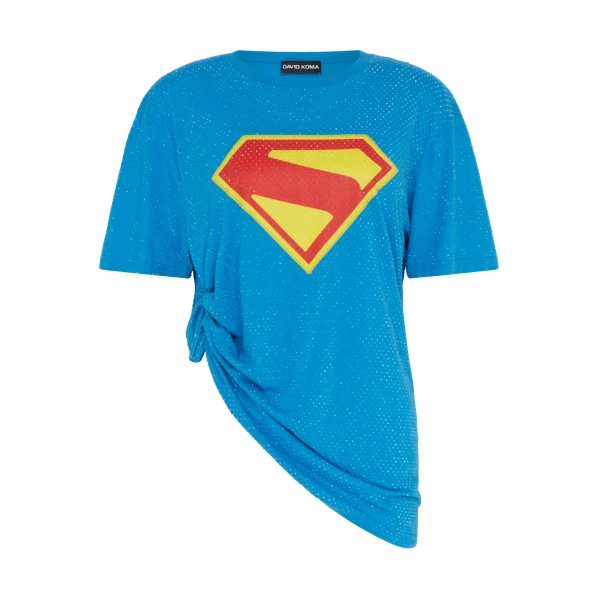 Supergirl X David Koma Rhinestone T-shirt