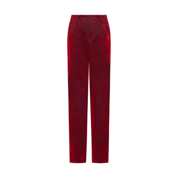 David Koma Velvet Denim Trousers