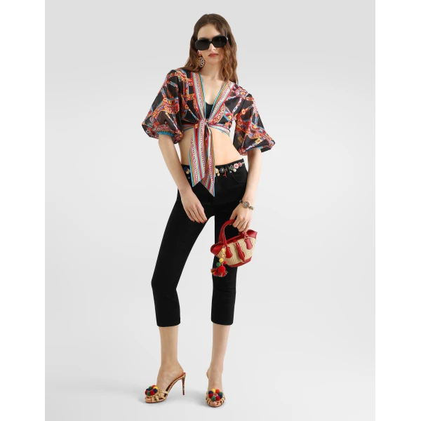 Dolce & Gabbana 5-pocket denim trousers, view 2