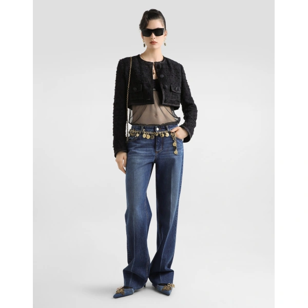 Dolce & Gabbana 5-pocket denim trousers, view 2