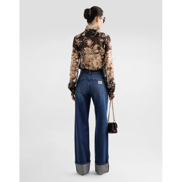 Dolce & Gabbana 5-pocket denim trousers, view 3